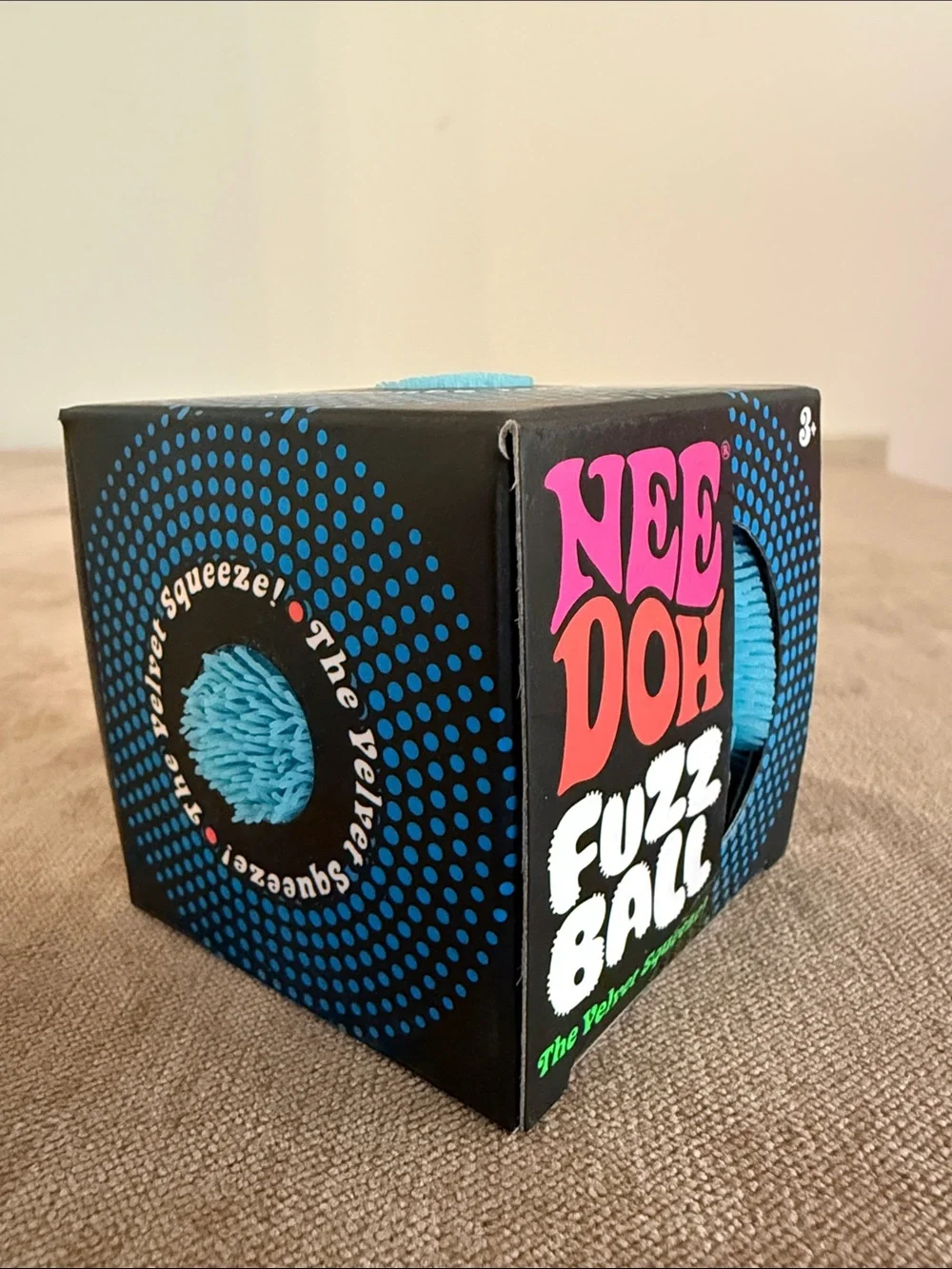 Needoh Fuzz Ball The Velvet Squeeze! & Color Change | New